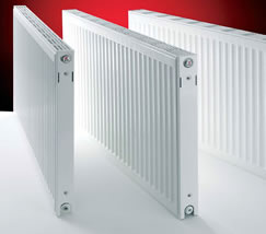 Three domestic radiators