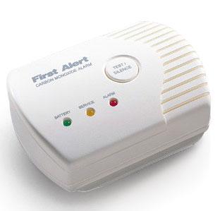 A carbon monoxide detector