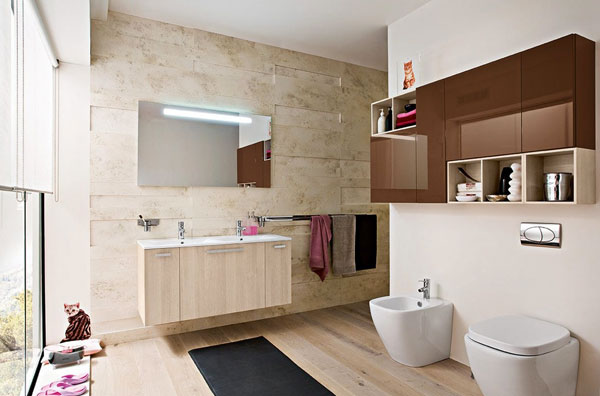 Modern bathroom suite